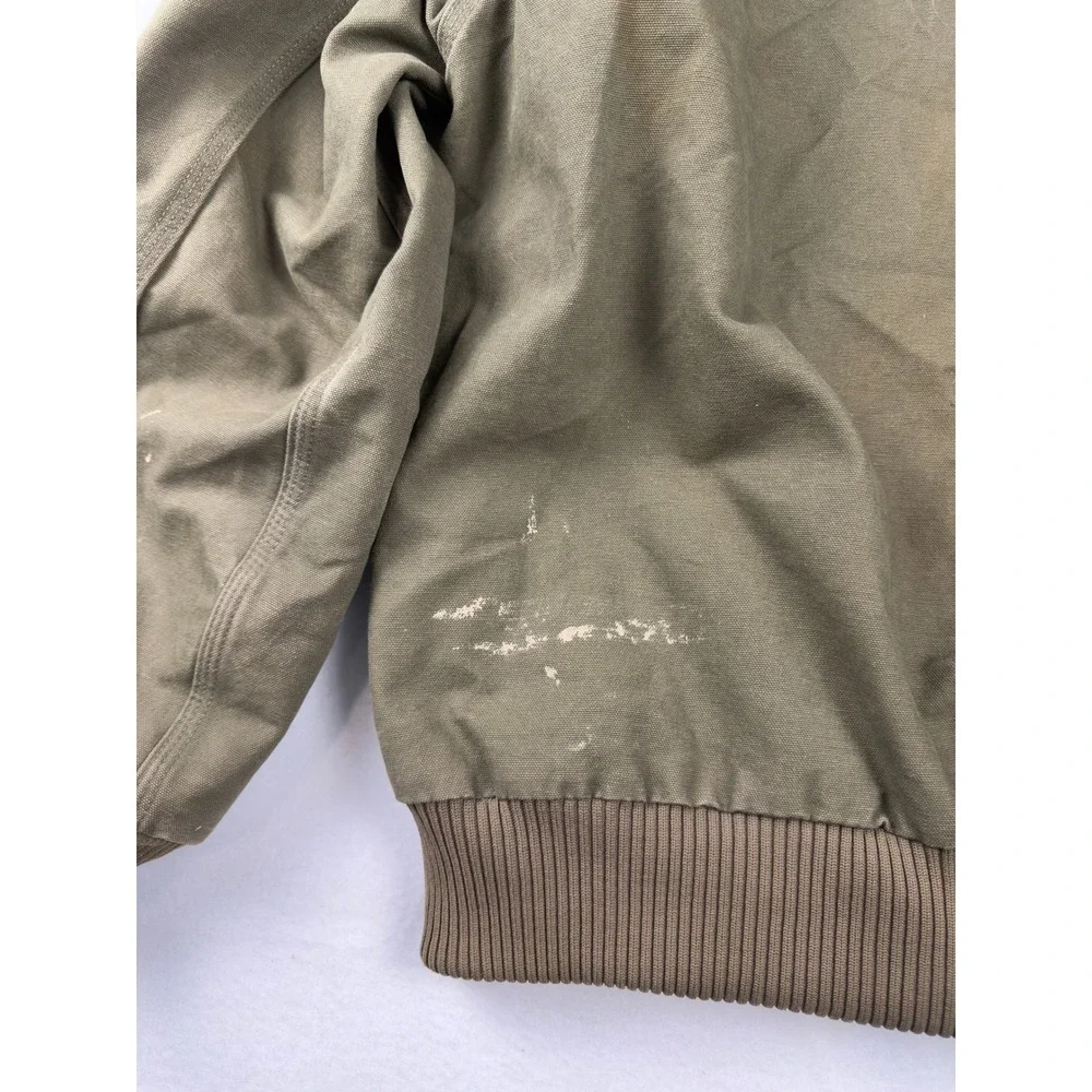 Carhartt J168 LOV Olive Green Thermal Lined Duck Active Jacket Mens XL Regular